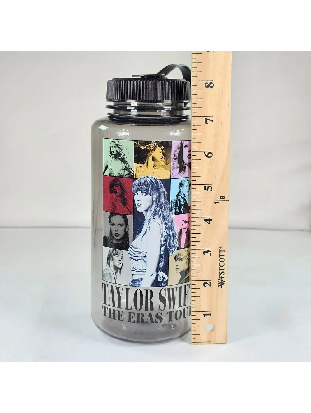 Official Taylor Swift The Eras Tour Water Bottle Gray Translucent Wide Mouth